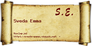 Sveda Emma névjegykártya