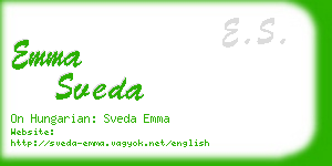 emma sveda business card